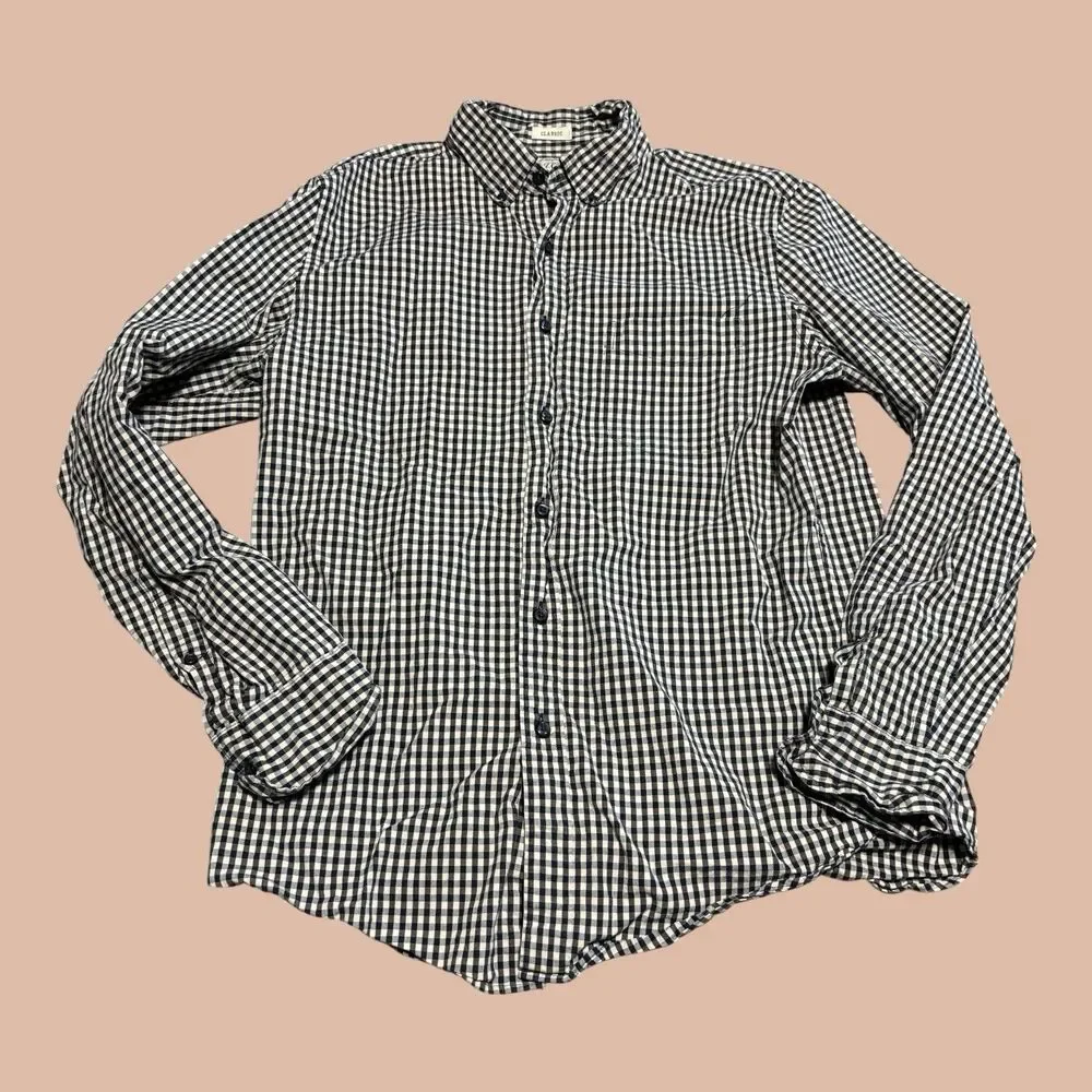 J. Crew Shirt Mens Medium Multicolor Plaid Fit Button Down Long Sleeve Preppy